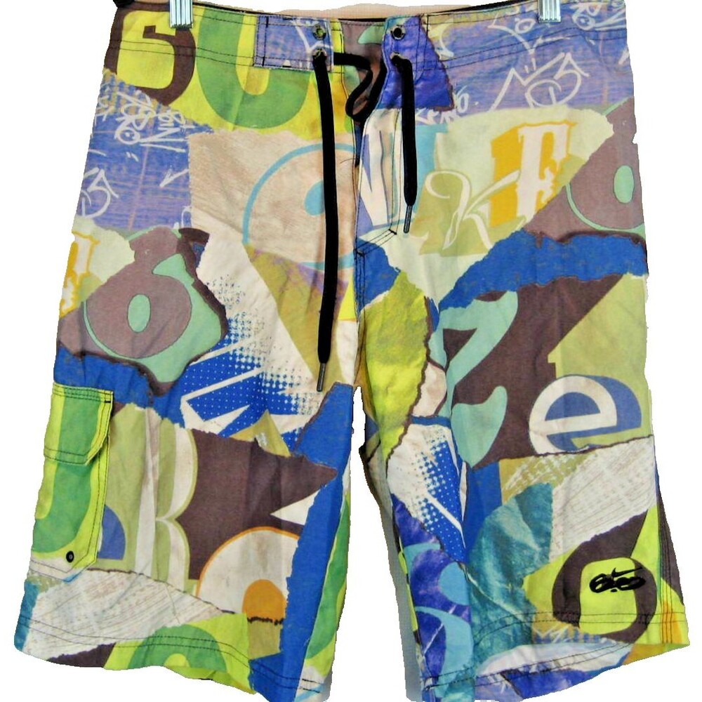 Youth Nike Poly Aloha Island Hawaii Board Shorts sz 20 x 11